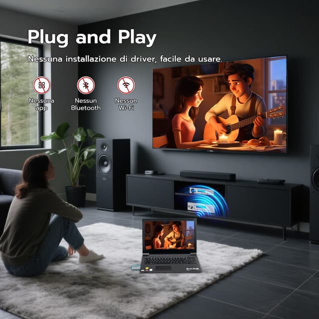 Thumbnail 3 de Wigearss Trasmettitore HDMI 1920×1080 60Hz