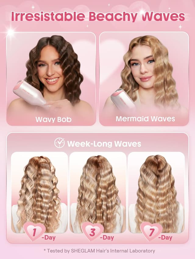 Thumbnail 6 de SHEGLAM piastra onde Beach Babe 25mm