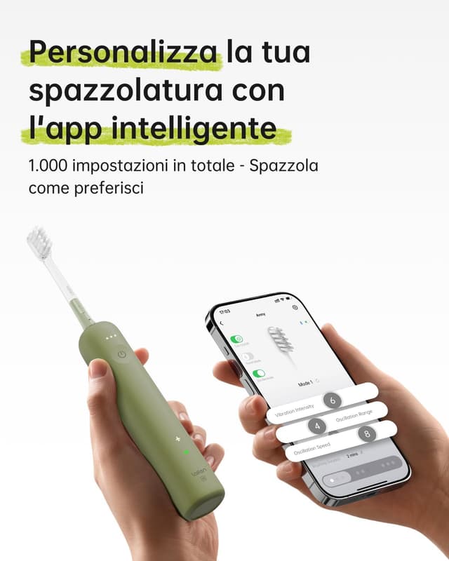 Detalle 2 de Spazzolino elettrico sonico Laifen Wave Special