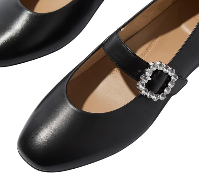 Detalle 2 de Fitflop Mary Jane women’s ballerina shoes in black