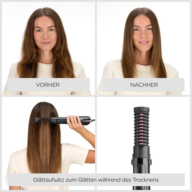 Detalle 2 de BaByliss Perfect Finish 1000W Warmluftbürste 💇♀