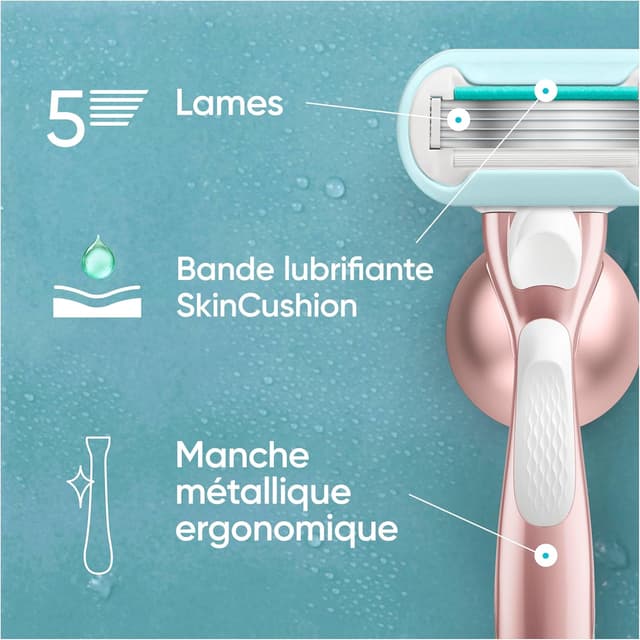 Detalle 1 de Gillette Venus Pro Smooth Sensitive Rasoir Femme