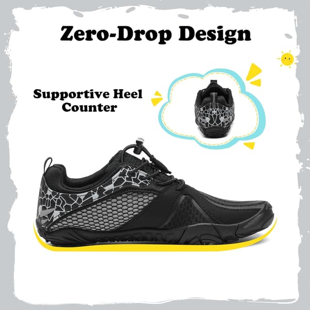 Detalle de SAGUARO Scarpe Barefoot Bambini da trail running a piedi nudi GR.24-36