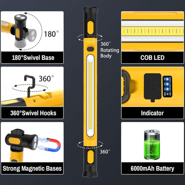 Detalle 2 de ERAY LED Arbeitsleuchte 3000 lm Akku