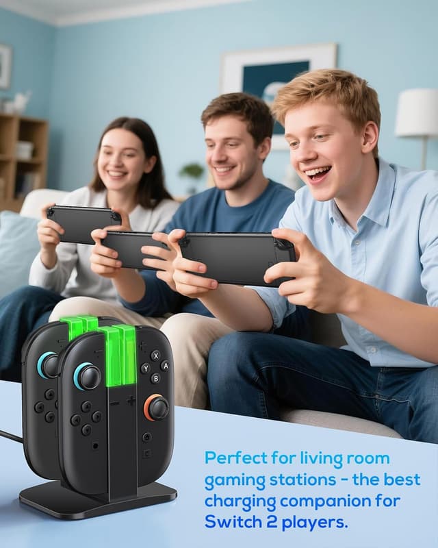 Thumbnail 6 de Switch 2 Ladestation für Joy-Con 2 (2025) – 4-fach Ladesockel mit LED-Anzeige