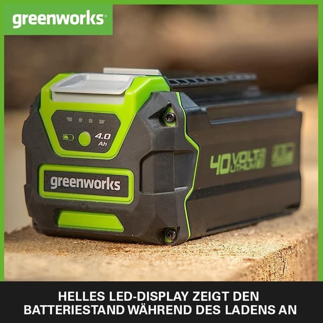 Detalle 2 de Greenworks G40B4 Akku 40V 4Ah (Lithium-Ion) mit Schnellladung und LED-Ladekontrolle