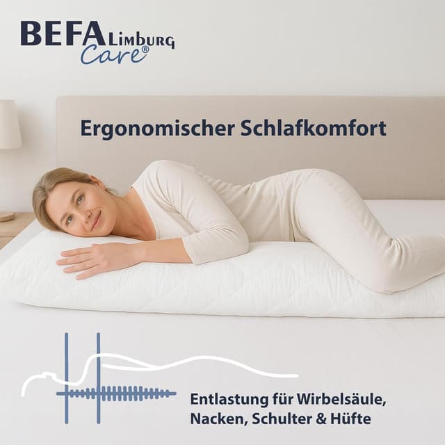 Detalle 1 de BEFA CARE Seitenschläferkissen 40x145 cm