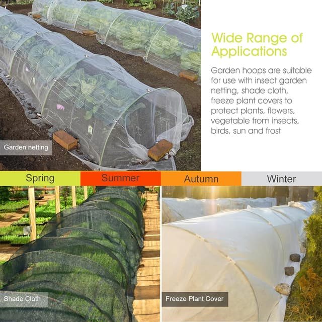 Detalle de RIFNY Garden hoops for netting 24PCS