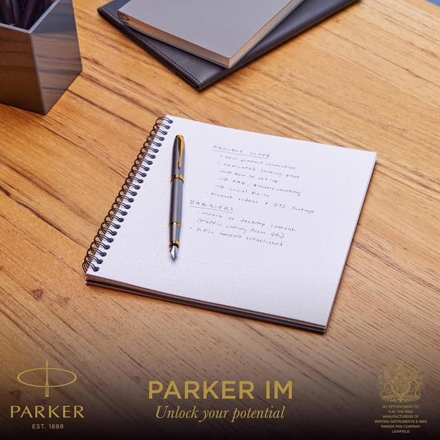 Detalle 2 de Parker IM Penna Stilografica Laccatura Grigia