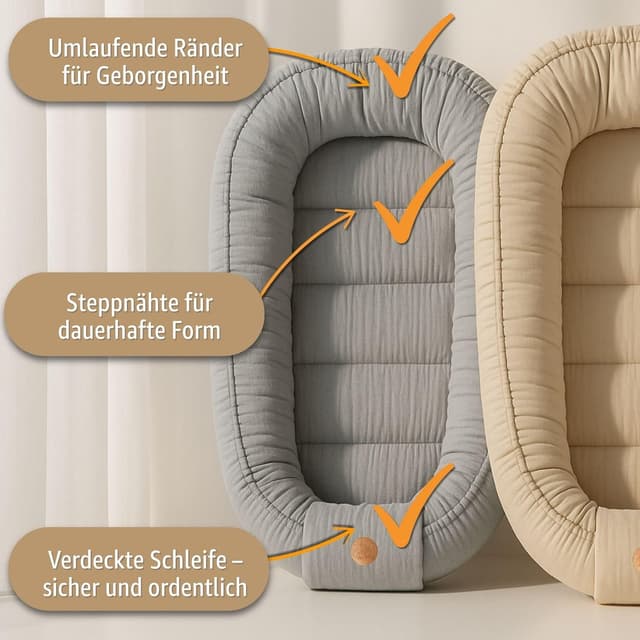 Thumbnail 4 de Totsy Baby Mussola Riduttore lettino 90x50 cm