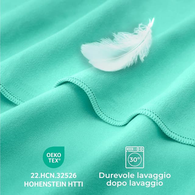 Thumbnail 5 de Zenacross Set 5 Asciugamani Microfibra 40x77 Pastello