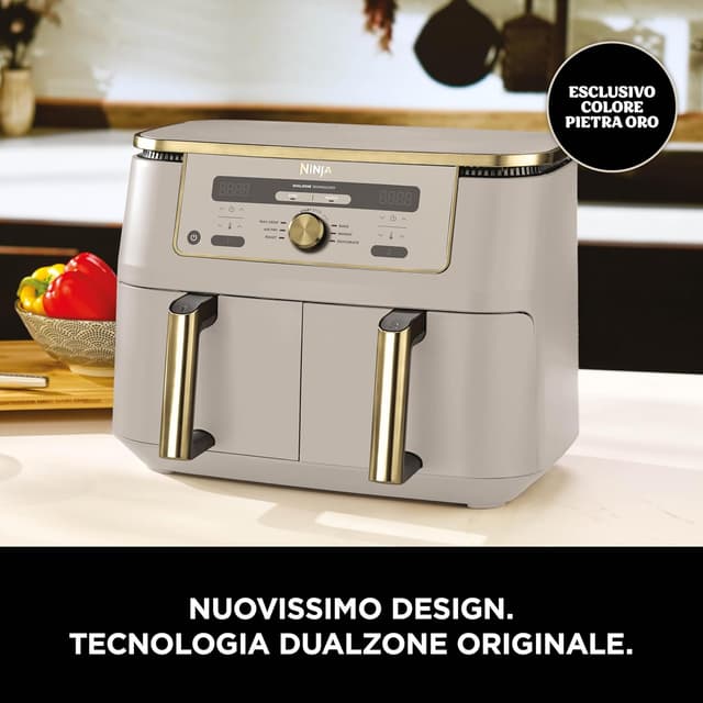 Detalle 2 de Ninja MAX Doppia Zona Friggitrice ad aria 9,5 L