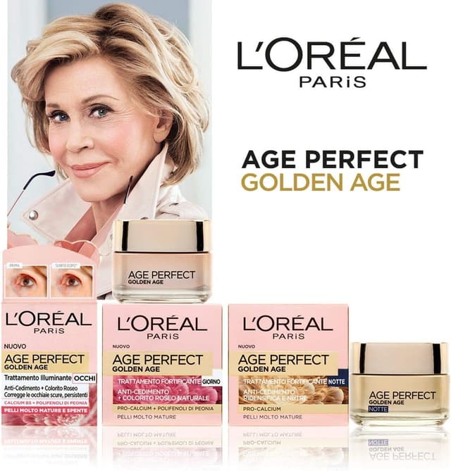 Detalle de L'Oréal Paris Age Perfect Golden Age Crema Notte fortificante per pelli mature, 50 ml