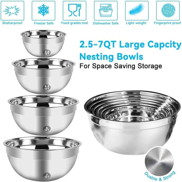 Detalle 2 de WEPSEN Hand Mixer Set 200W, 5 speeds