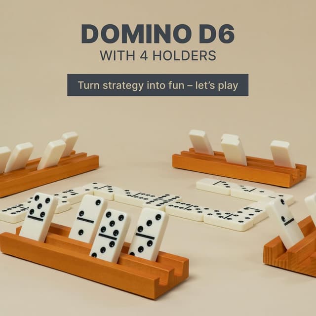 Thumbnail 1 de Queensell Dominos Set 28 Tiles 🎲