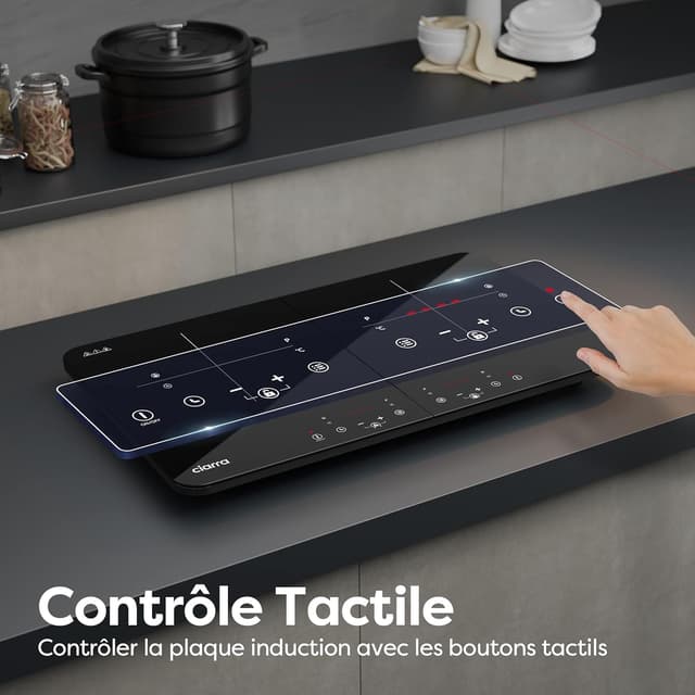 Thumbnail 1 de Table de cuisson CIARRA 2 feux 3500 W ⚙