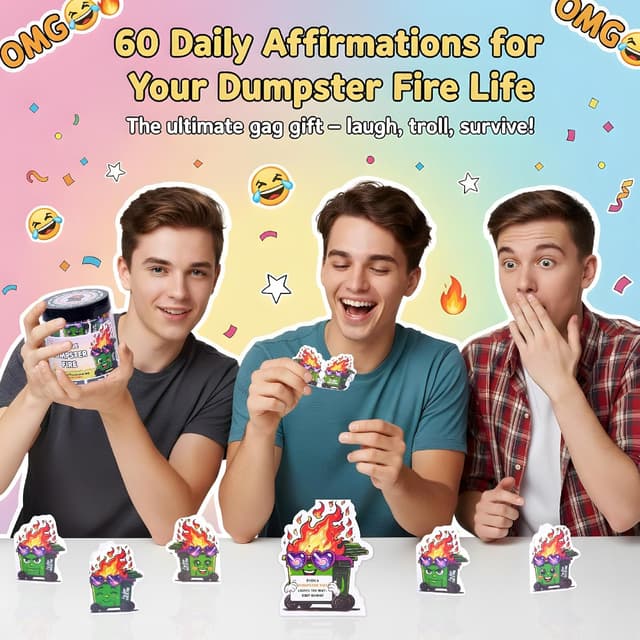 Thumbnail 4 de SOLMAY Pickle Positive 60 Affirmation Cards Jar 🧃