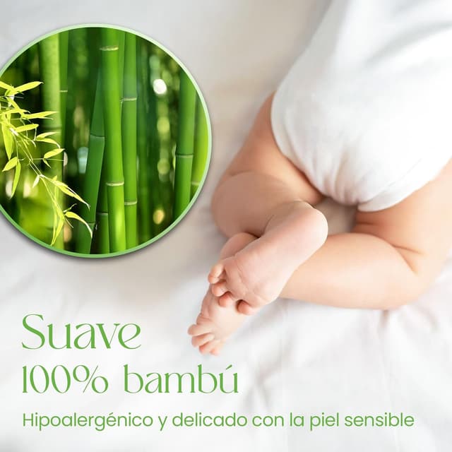 Thumbnail 3 de Protector de cuna 50x90 funda impermeable 100% bambú