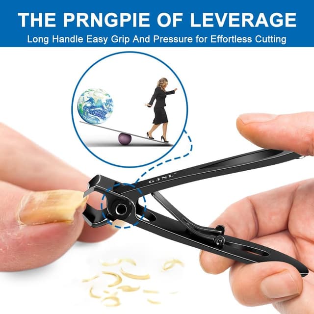 Detalle 2 de Nail Clippers 16mm Wide Jaw for Thick Toenails ✂