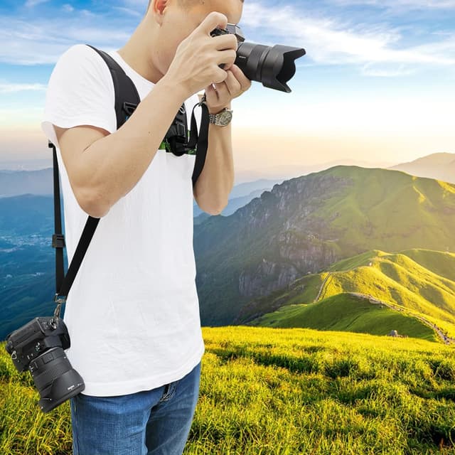 Thumbnail 6 de PULUZ Doppelter Schulterriemen Nikon DSLR 150 cm