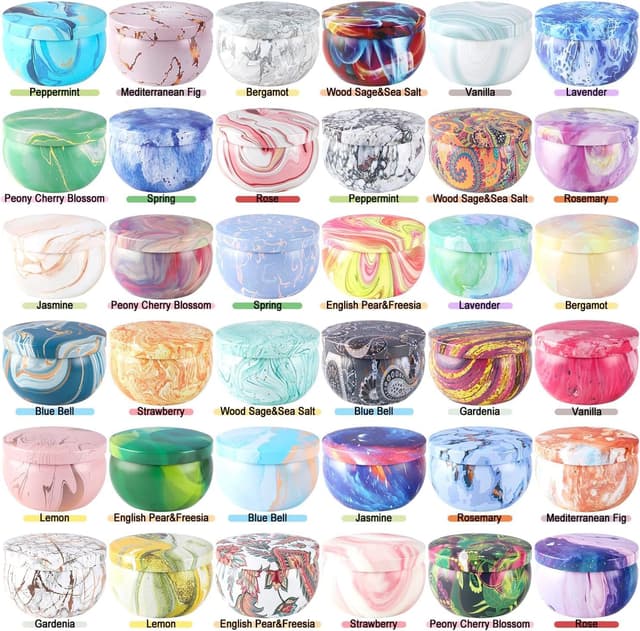 Detalle de LIVEN Scented Candle Gift Set 36 Pack