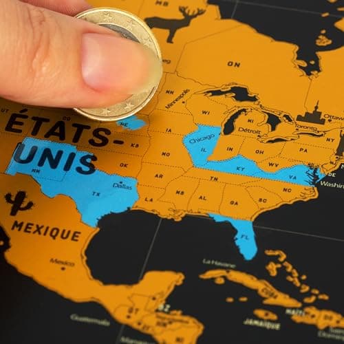 Thumbnail 3 de envami® Carte du Monde à Gratter – 68 x 43 cm 🌍