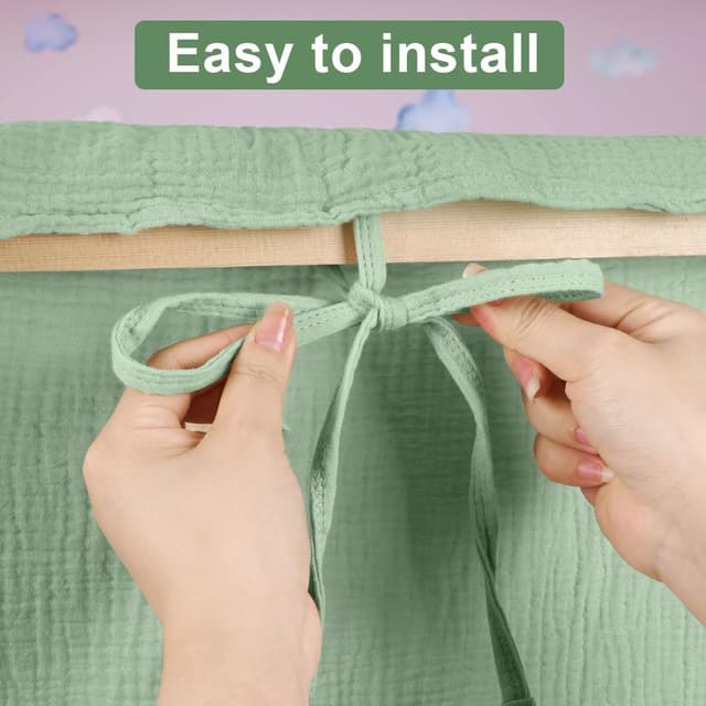 Thumbnail 2 de Vicloon Hausbett Himmel 135 x 360 cm Hellgrün