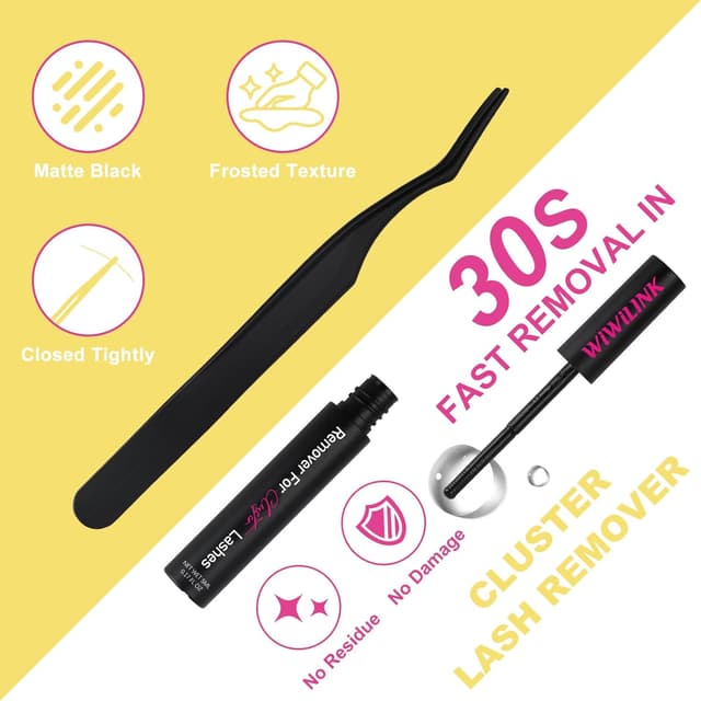 Detalle 1 de WiWiLINK Lashes California Sunset Kit Lash Clusters (8–18mm) DIY Waterproof Manga Lash Spikes