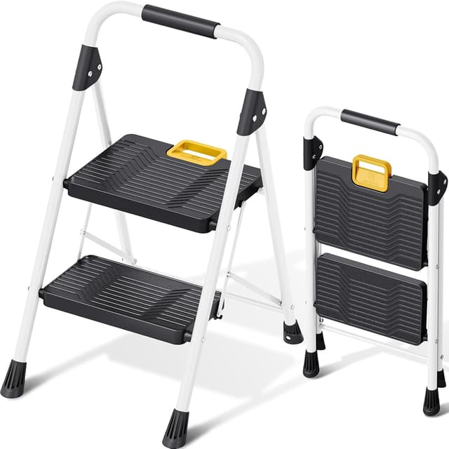 Detalle de KINGRACK 3 Step Folding Ladder 360kg capacity