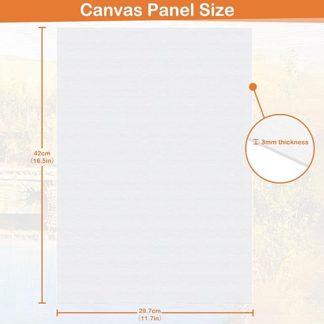 Detalle 2 de Koncci Lienzo para pintar 29,7x42 cm 🎨