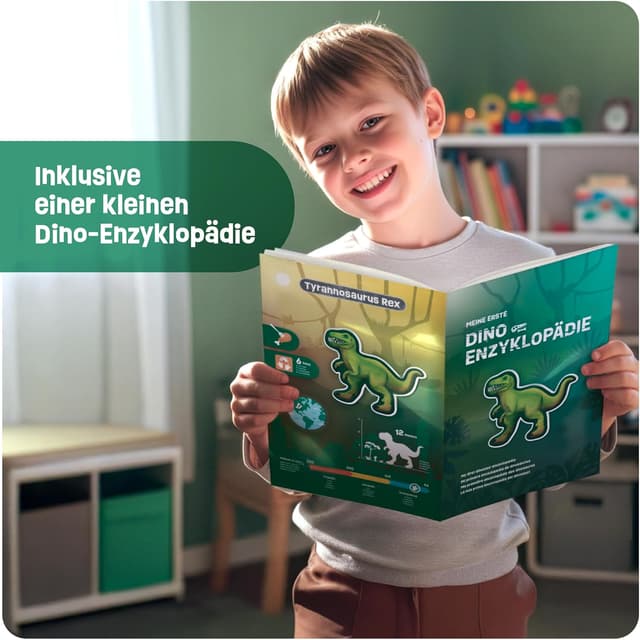 Detalle de Smowo® Dino-Gipsfiguren-Set mit 10 Modellen – Gießen & Bemalen für Kinder