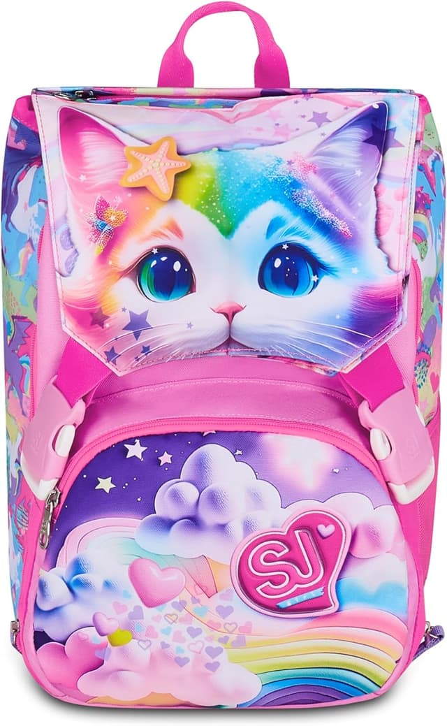 Detalle de SJ GANG STYLE JAM GANG Erweiterbarer Schulranzen (Unisex Kinder) – mit gepolstertem Tragesystem