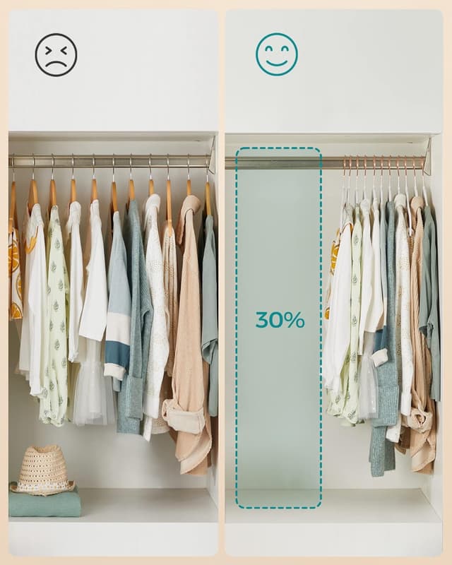 Detalle 2 de Kinderkleiderbügel 50er Set von SONGMICS