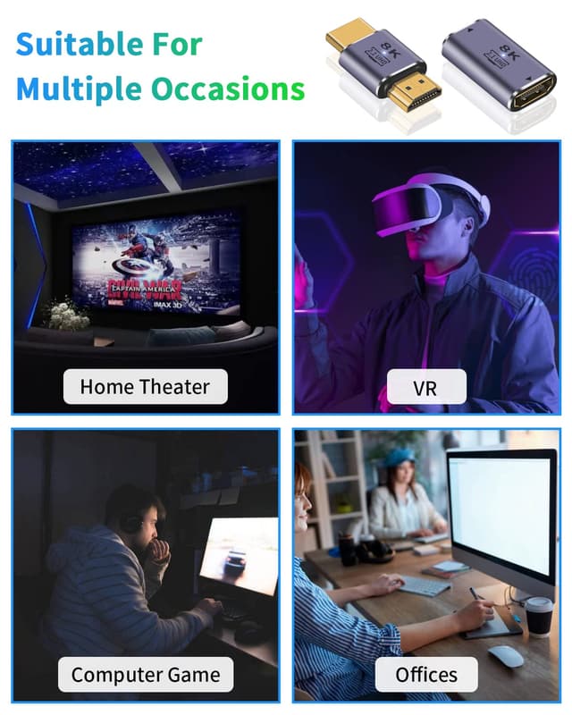 Thumbnail 6 de Duttek 8K HDMI 2.1 Adapter 48 Gbps