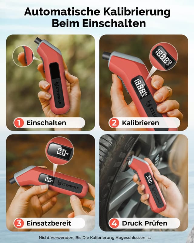 Thumbnail 6 de ETENWOLF T300Plus Reifendruckprüfer 0,2–13,8 Bar