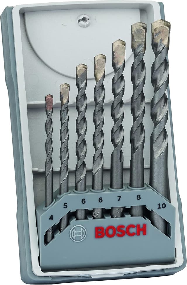 Detalle de Bosch Professional 2 607 017 082 Juego de 7 brocas para hormigón Ø 4–10 mm