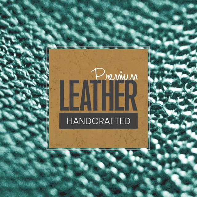 Detalle de ALLEN & MATE 100% Leather Slim Wallet with RFID Blocking and Zipper (Lagoon) – Holds up to 8 Cards