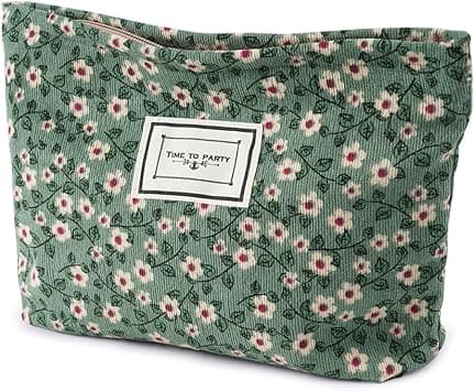 Detalle de Aucuu Neceser Maquillaje Floral Mujer 🌺 Bolsas de Viaje Multifuncional