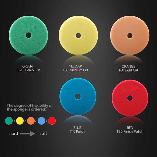 Detalle 2 de SPTA Polierschwamm-Set für 150 mm Exzenter