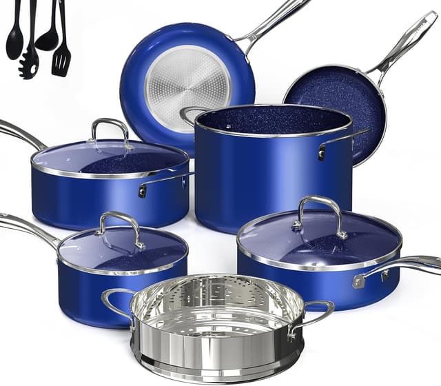 Detalle de Deluxe DUXANO 14PC Healthy Cookware Set 14PC