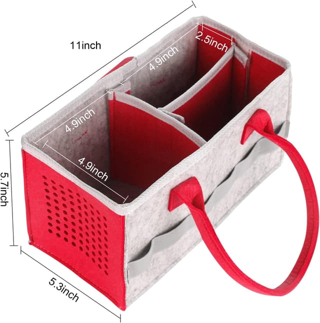 Thumbnail 5 de Chedin Tonie Toniebox Organizer Grau Rot