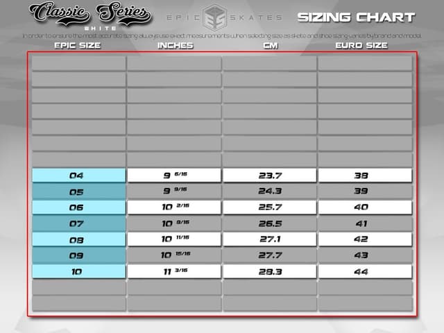 Thumbnail 6 de Epic Skates Classic White Roller Skates with Red Wheels