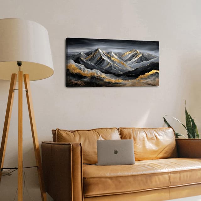 Detalle 2 de Beach Wall Art: Wildflowers Landscape 20x40in 🖼