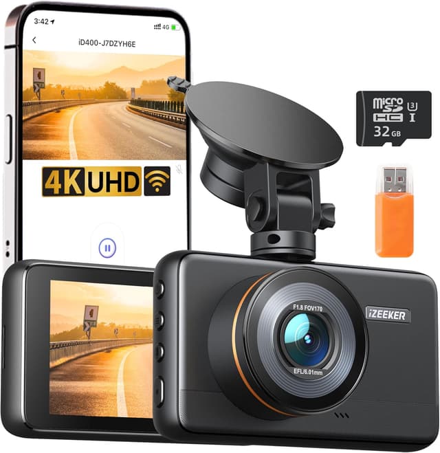 Detalle de iZEEKER iD400 Dashcam 32GB 4K