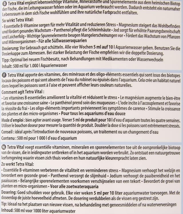 Thumbnail 3 de Tetra 736.337 TetraVital cibo liquido per pesci 500 ml 🐟