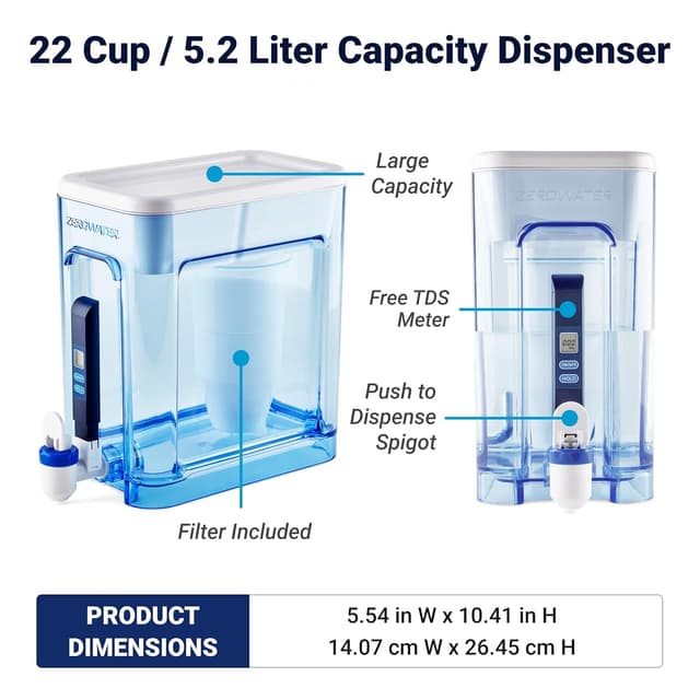 Thumbnail 2 de ZeroWater 22-Cup Ready-Read Water Dispenser 🚰