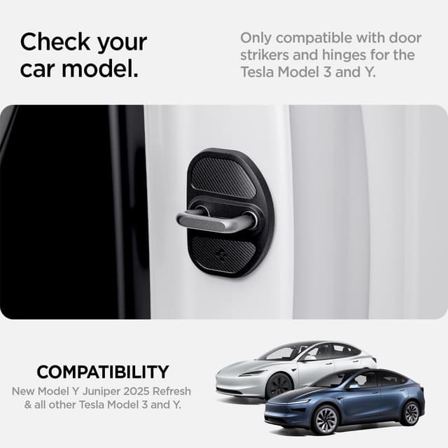 Detalle de Spigen Tesla 3/Y Cubierta Cerradura 2025