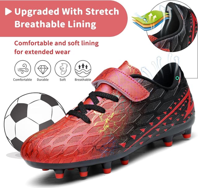 Detalle de Hanani Boys FG/AG Football Boots Velcro