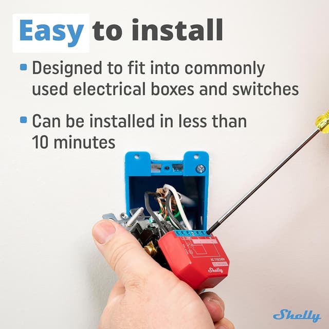 Thumbnail 1 de Shelly Plus 1PM Relè intelligente 2 pezzi