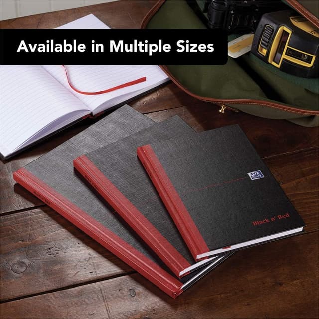 Thumbnail 5 de Oxford Black n' Red A4 Notebook 192 pages